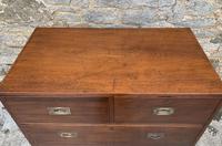 Antique Military Campaign Teak Chest of Drawers (15 of 21) Antique Military Campaign Teak Chest of Drawers (15 of 21)