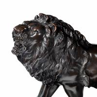 Meiji period bronze study of a lion and lioness by ‘Genryusai Seiya’ (8 of 8) Meiji period bronze study of a lion and lioness by ‘Genryusai Seiya’ (8 of 8)