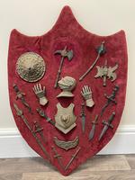 Decorative Serpentine Battle Shield Wall Plaque (2 of 32) Decorative Serpentine Battle Shield Wall Plaque (2 of 32)