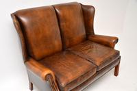Georgian Style Leather Wing Back Sofa c.1960 (5 of 12) Georgian Style Leather Wing Back Sofa c.1960 (5 of 12)