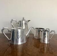 Quality Antique Victorian 4 Piece Silver Plated Tea Set (3 of 7) Quality Antique Victorian 4 Piece Silver Plated Tea Set (3 of 7)