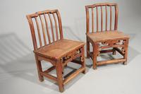 Attractive Pair of Early 20th Century South Chinese Elm Chairs (2 of 3) Attractive Pair of Early 20th Century South Chinese Elm Chairs (2 of 3)
