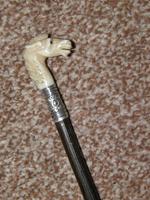 Antique Repousse Silver Intricately Carved Horse's Head Park Whip / Showing Cane (14 of 14) Antique Repousse Silver Intricately Carved Horse's Head Park Whip / Showing Cane (14 of 14)
