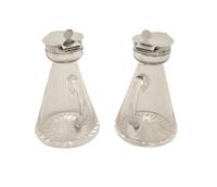 Pair of Antique Edwardian Sterling Silver & Glass Whisky Noggins / Jugs - Asprey 1906 (4 of 10) Pair of Antique Edwardian Sterling Silver & Glass Whisky Noggins / Jugs - Asprey 1906 (4 of 10)