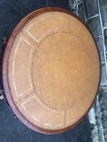 Mahogany Leather Top Drum Table (5 of 9) Mahogany Leather Top Drum Table (5 of 9)
