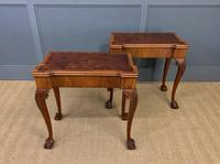Pair of Burr Walnut Tea Tables (20 of 21) Pair of Burr Walnut Tea Tables (20 of 21)