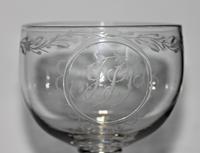 Set of Six William IV Hand-blown Engraved Wine Goblets (6 of 6) Set of Six William IV Hand-blown Engraved Wine Goblets (6 of 6)