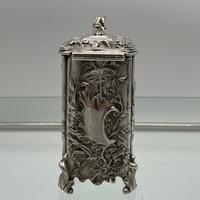 Antique Victorian Sterling Silver Tea Caddy London 1894 George Fox (6 of 12) Antique Victorian Sterling Silver Tea Caddy London 1894 George Fox (6 of 12)