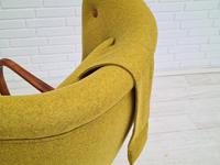 Danish Design, 1960s, Restored-reupholstered High-backed Armchair, Furniture Wool (9 of 13) Danish Design, 1960s, Restored-reupholstered High-backed Armchair, Furniture Wool (9 of 13)