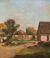 Josef Harencz Farmyard & Horses Landscape Oil Painting (3 of 10) Josef Harencz Farmyard & Horses Landscape Oil Painting (3 of 10)