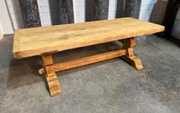 Exceptional Larger French Oak Farmhouse Dining Table