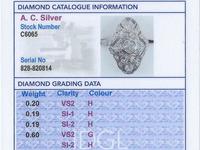 1.18ct Diamond & 14ct White Gold Dress Ring c.1930 (6 of 9) 1.18ct Diamond & 14ct White Gold Dress Ring c.1930 (6 of 9)