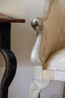 Pair of Late 19th Century French Part Upholstered Painted Tub Chairs (8 of 23) Pair of Late 19th Century French Part Upholstered Painted Tub Chairs (8 of 23)
