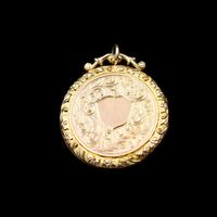 Antique Edwardian Engraved Fancy Round Rolled Gold Photo Locket Pendant (4 of 7) Antique Edwardian Engraved Fancy Round Rolled Gold Photo Locket Pendant (4 of 7)