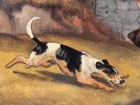 Victorian Sporting Oil Painting "Taking A Fence" Horse & Rider With Scent Foxhounds Hunting By John Alfred Wheeler (6 of 59) Victorian Sporting Oil Painting "Taking A Fence" Horse & Rider With Scent Foxhounds Hunting By John Alfred Wheeler (6 of 59)