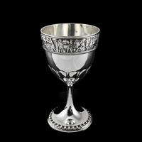 Antique Solid Silver Goblet / Cup with Roman Frieze - Elkington & Co 1902 (2 of 16) Antique Solid Silver Goblet / Cup with Roman Frieze - Elkington & Co 1902 (2 of 16)