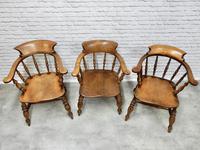 6 Smoker's Bow Armchairs - 19th Century (5 of 6) 6 Smoker's Bow Armchairs - 19th Century (5 of 6)