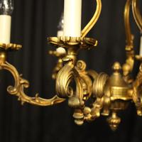 French Gilded Bronze 8 Light Rococo Chandelier c.1930 (4 of 10) French Gilded Bronze 8 Light Rococo Chandelier c.1930 (4 of 10)