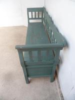 Lovely Emerald Green 3 Seater Antique Pine Kitchen / Hall Box Settle / Bench (5 of 10) Lovely Emerald Green 3 Seater Antique Pine Kitchen / Hall Box Settle / Bench (5 of 10)