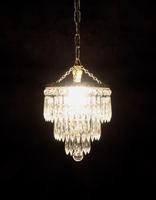 Italian Art Deco Three Tier Crystal Glass Chandelier with Sphere (2 of 7) Italian Art Deco Three Tier Crystal Glass Chandelier with Sphere (2 of 7)