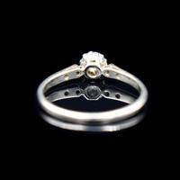 Art Deco 0.50ct Diamond Solitaire 18ct 18K Gold & Platinum Ring (4 of 9) Art Deco 0.50ct Diamond Solitaire 18ct 18K Gold & Platinum Ring (4 of 9)