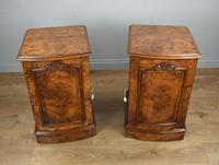 Fine Pair of Victorian Burr Walnut Bedside Cabinets (7 of 8) Fine Pair of Victorian Burr Walnut Bedside Cabinets (7 of 8)
