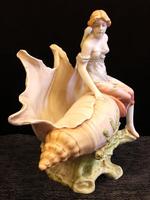 Antique Art Nouveau Centre Piece of Maiden on Shell (4 of 9) Antique Art Nouveau Centre Piece of Maiden on Shell (4 of 9)