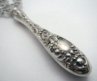 Beautiful Victorian 1899 Solid Sterling Silver Antique Repousse Bread Muffin Cake Fork Server (7 of 8) Beautiful Victorian 1899 Solid Sterling Silver Antique Repousse Bread Muffin Cake Fork Server (7 of 8)