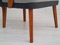 Danish lounge armchair, 60s, furniture wool, completely reupholstered (5 of 17) Danish lounge armchair, 60s, furniture wool, completely reupholstered (5 of 17)