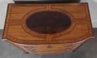 Edwardian Inlaid Satinwood Bow Fronted Chest of Drawers (4 of 9) Edwardian Inlaid Satinwood Bow Fronted Chest of Drawers (4 of 9)