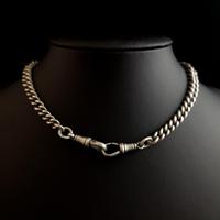 Antique Silver Double Albert Chain, Watch Fob (9 of 13) Antique Silver Double Albert Chain, Watch Fob (9 of 13)