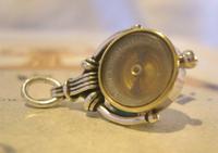 Antique Pocket Watch Chain Silver Compass Fob 1890s Victorian Working Drum Case Fob (7 of 10) Antique Pocket Watch Chain Silver Compass Fob 1890s Victorian Working Drum Case Fob (7 of 10)