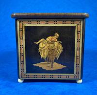 Mid Victorian Sorento Ware Inlaid Single Tea Caddy (7 of 7) Mid Victorian Sorento Ware Inlaid Single Tea Caddy (7 of 7)