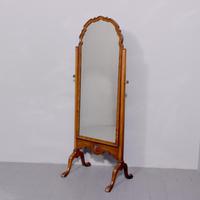 Queen Anne Style Cheval Mirror