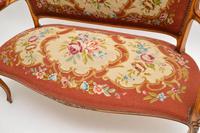 Antique French Needlepoint Salon Two Seater Sofa (9 of 12) Antique French Needlepoint Salon Two Seater Sofa (9 of 12)