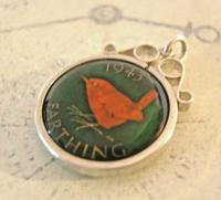 Vintage Pocket Watch Chain Silver Fob 1943 WW2 Multi Enamel Farthing Coin Fob (3 of 8) Vintage Pocket Watch Chain Silver Fob 1943 WW2 Multi Enamel Farthing Coin Fob (3 of 8)