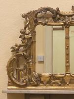 Late 19th Century Ornately Carved Giltwood 3-Section Overmantel Mirror (4 of 6) Late 19th Century Ornately Carved Giltwood 3-Section Overmantel Mirror (4 of 6)