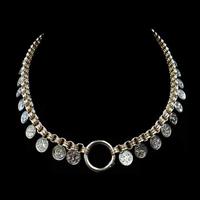 Antique Victorian Aesthetic Coin 18ct Yellow Gold on Sterling Silver Chain Collar Necklace (12 of 12) Antique Victorian Aesthetic Coin 18ct Yellow Gold on Sterling Silver Chain Collar Necklace (12 of 12)