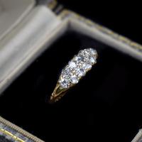 Antique Old Cut Diamond 10 Stone Double Row 18K 18ct Yellow Gold Scroll Ring (9 of 10) Antique Old Cut Diamond 10 Stone Double Row 18K 18ct Yellow Gold Scroll Ring (9 of 10)