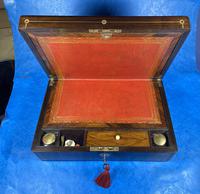 Rosewood William IV Writing Slope with Mother of Pearl Inlay (13 of 24) Rosewood William IV Writing Slope with Mother of Pearl Inlay (13 of 24)