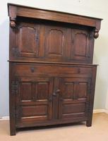 Antique Carved Oak Sideboard Court Cupboard Dresser (14 of 15) Antique Carved Oak Sideboard Court Cupboard Dresser (14 of 15)