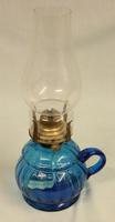 Antique Blue Glass Finger / Hand Oil Lamp (6 of 6) Antique Blue Glass Finger / Hand Oil Lamp (6 of 6)