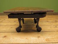 Small Industrial Antique Vono Cart Trolley Coffee Table with Bakelite Castors (9 of 17) Small Industrial Antique Vono Cart Trolley Coffee Table with Bakelite Castors (9 of 17)
