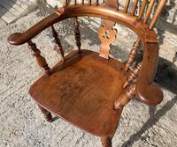 Pair of Antique Broad Arm Windsor Chairs (27 of 28) Pair of Antique Broad Arm Windsor Chairs (27 of 28)