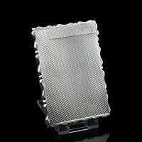 Antique Solid Silver Card Case with Engine Turned Design - George Unite 1876 (8 of 10) Antique Solid Silver Card Case with Engine Turned Design - George Unite 1876 (8 of 10)