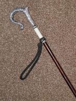 Antique Hallmarked 1887 Repousse Silver Petite Dress Cane With Vacant Cartouche (10 of 10) Antique Hallmarked 1887 Repousse Silver Petite Dress Cane With Vacant Cartouche (10 of 10)