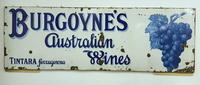 Rare Late Victorian Enamel Burgoynes Australian Wine Sign Extremely Large (7 of 10) Rare Late Victorian Enamel Burgoynes Australian Wine Sign Extremely Large (7 of 10)