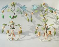 Pretty Pair of Vintage Metal Wall Sconce (2 of 6) Pretty Pair of Vintage Metal Wall Sconce (2 of 6)