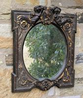 Good Quality Victorian Hand Carved Slate Wall Mirror