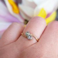 Antique Edwardian 18ct Gold Old Cut Diamond Toi Et Moi Ring (3 of 7) Antique Edwardian 18ct Gold Old Cut Diamond Toi Et Moi Ring (3 of 7)